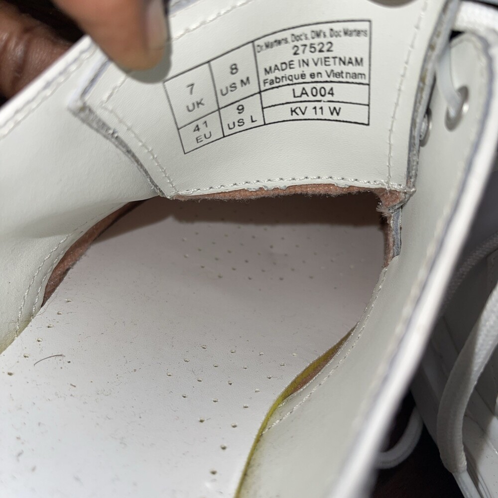 Dr Martens 1461 Pride UNISEX White Leather Oxford Mens 8 Womens 9 NEW SHOES - Picture 6 of 6